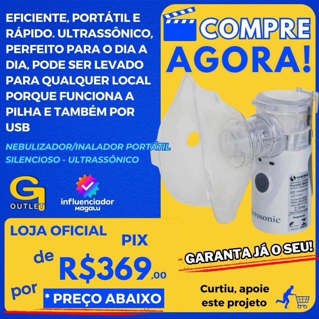 nebulizador inalador portátil silencioso