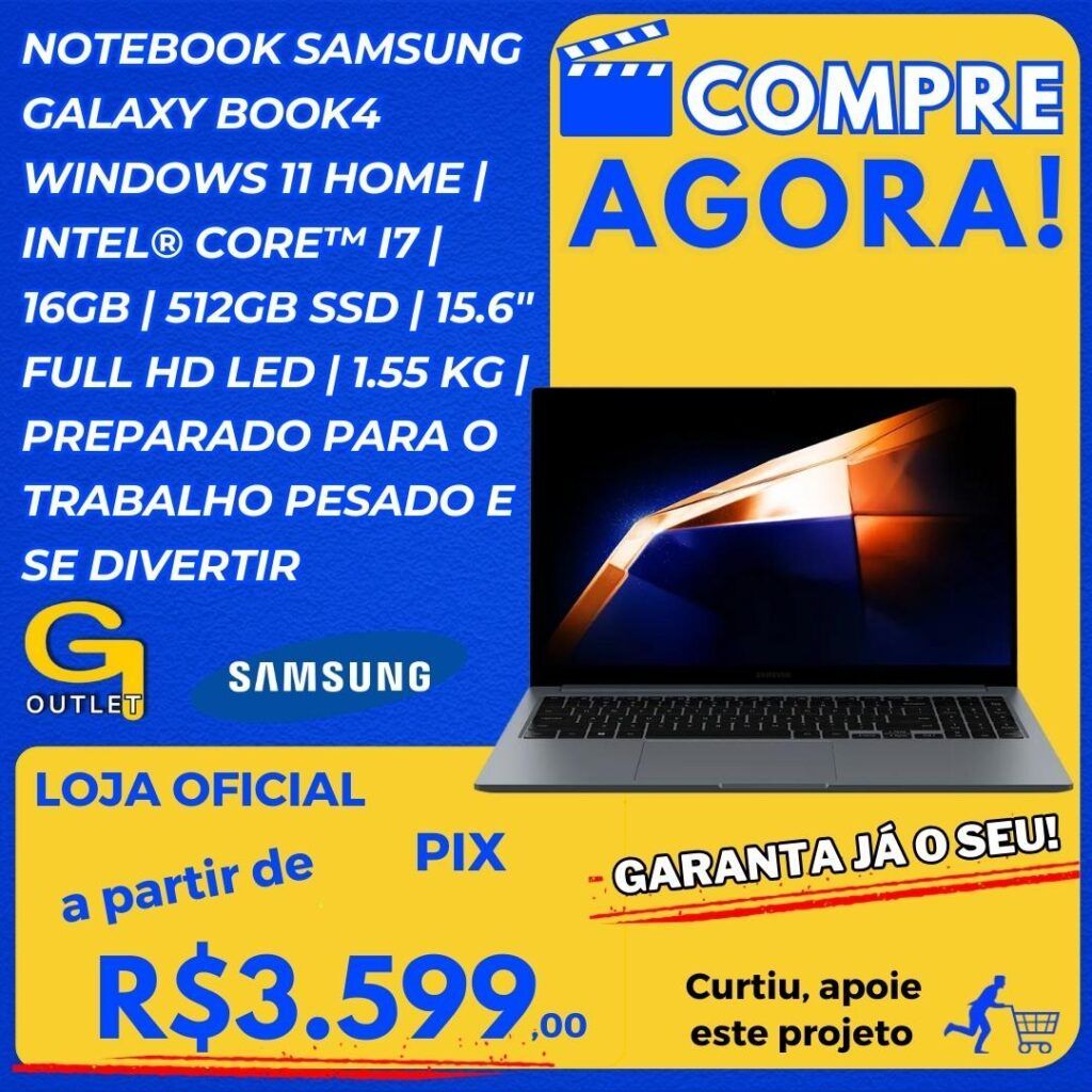 notebook samsung galaxy book 4 512gb ssd