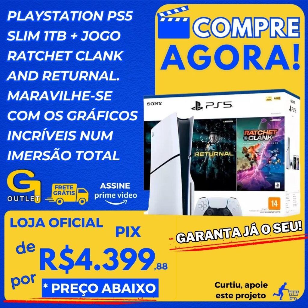 playstation ps5 sony 1tb com jogo gratis