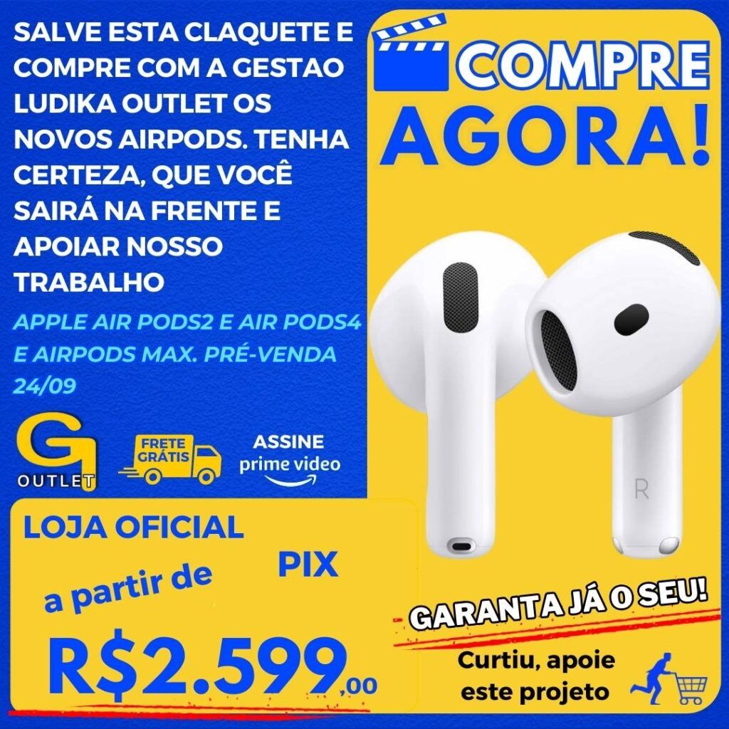 pré-venda apple air pods2, air pods4 e airpods max