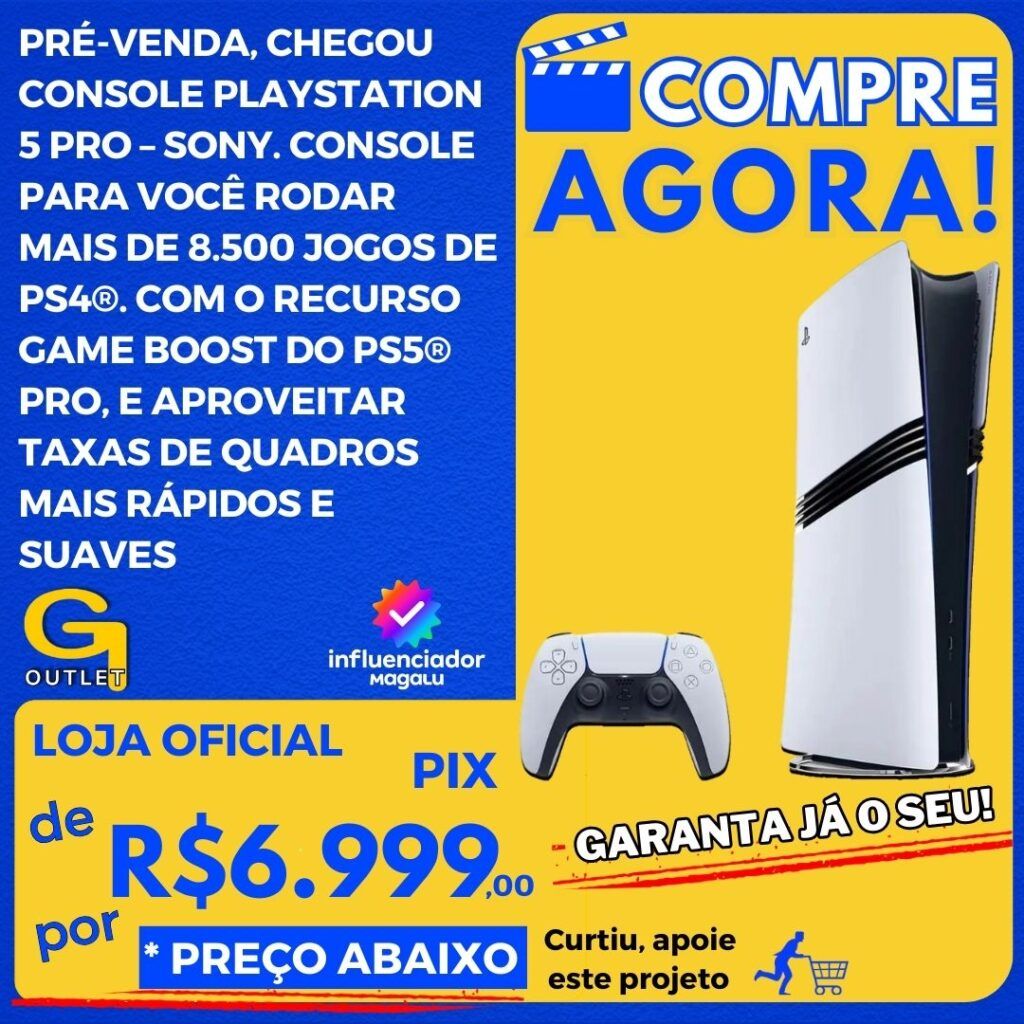 pré-venda console playstation 5 pro sony