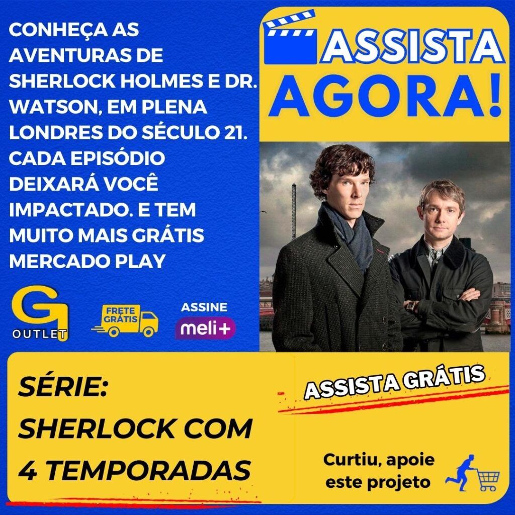 serie sherlock com 4 temporadas gratuito no mercado play