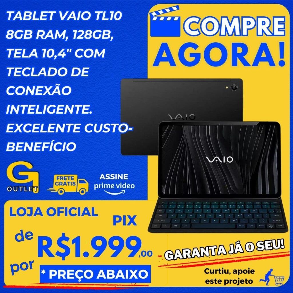 tablet vaio tl10 8gb ram 128gb com teclado