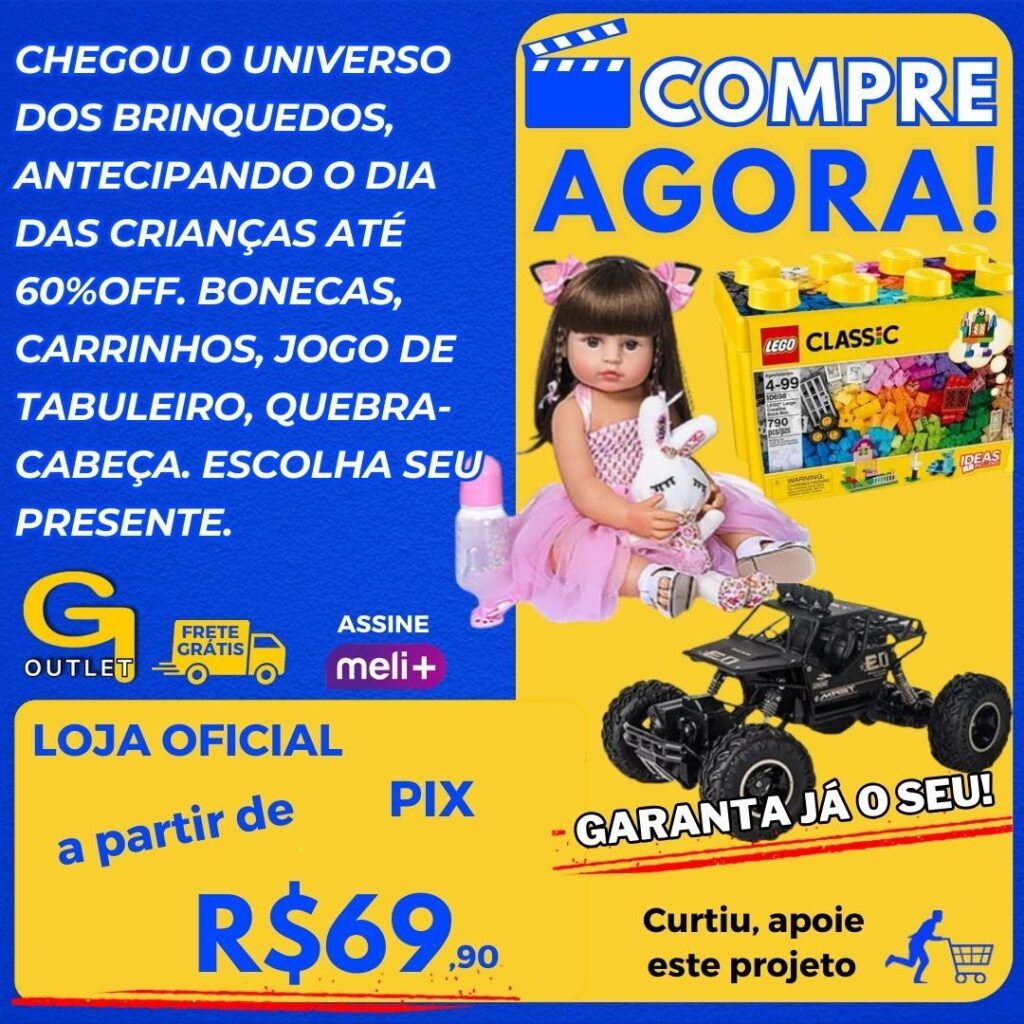 universo dos brinquedos antecipando o dia das crianças