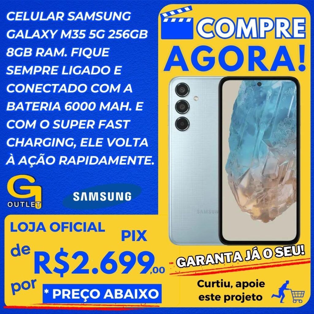 Celular Samsung Galaxy m35 5g 256gb 8gb ram