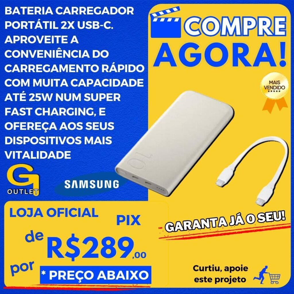 bateria carregador portátil 2x usb-c carregue super rápido dos seus dispositivos