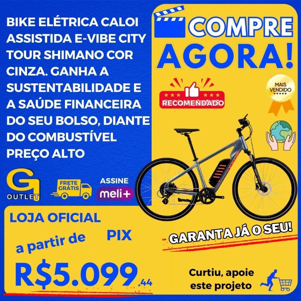 bike bicicleta elétrica caloi city tour ganha a sustentabilidade e seu bolso