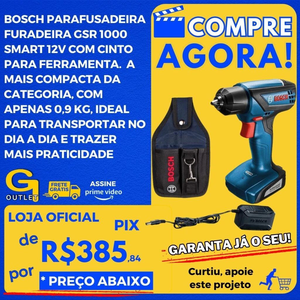 bosh parafusadeira e furadeira csr 1000 smart 12v