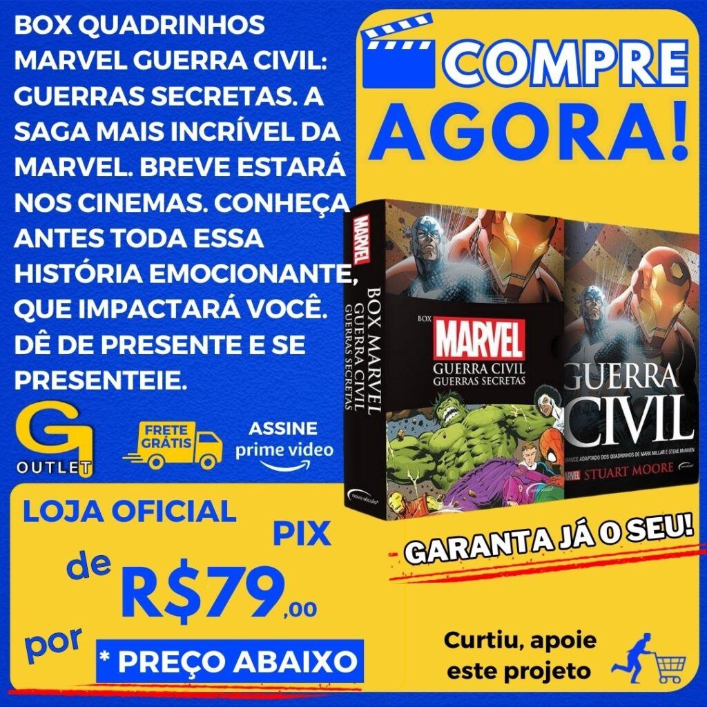 box quadrinhos marvel guerras secretas