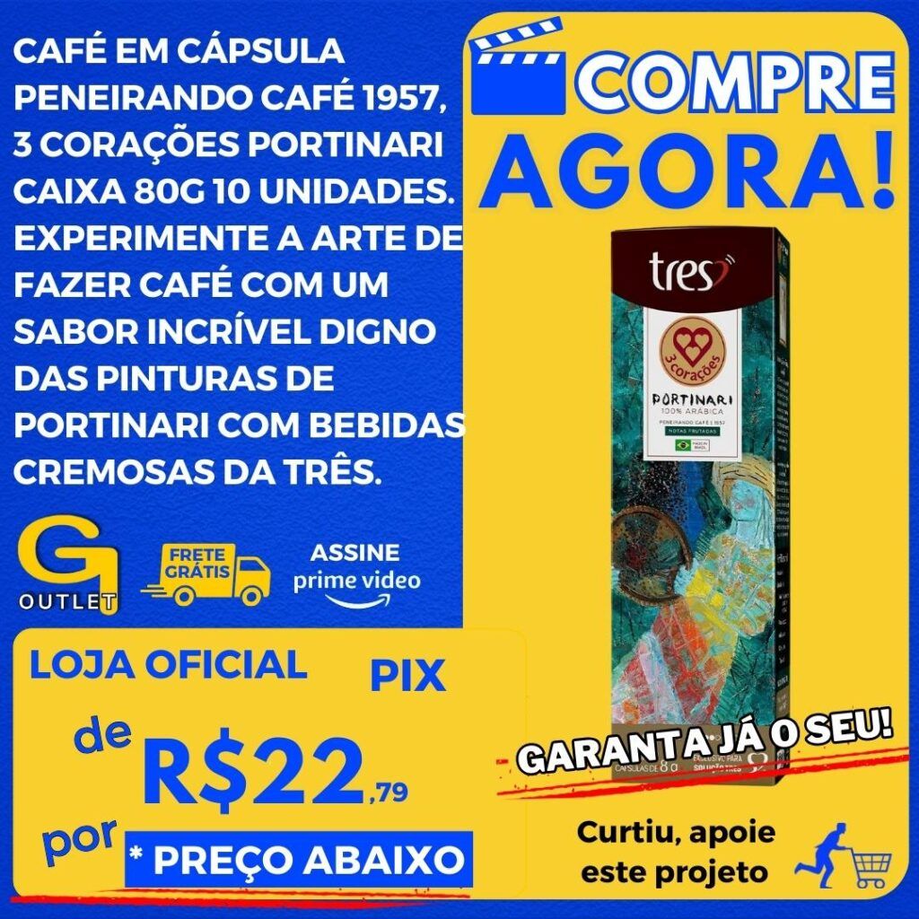 café em cápsula tres corações portinari