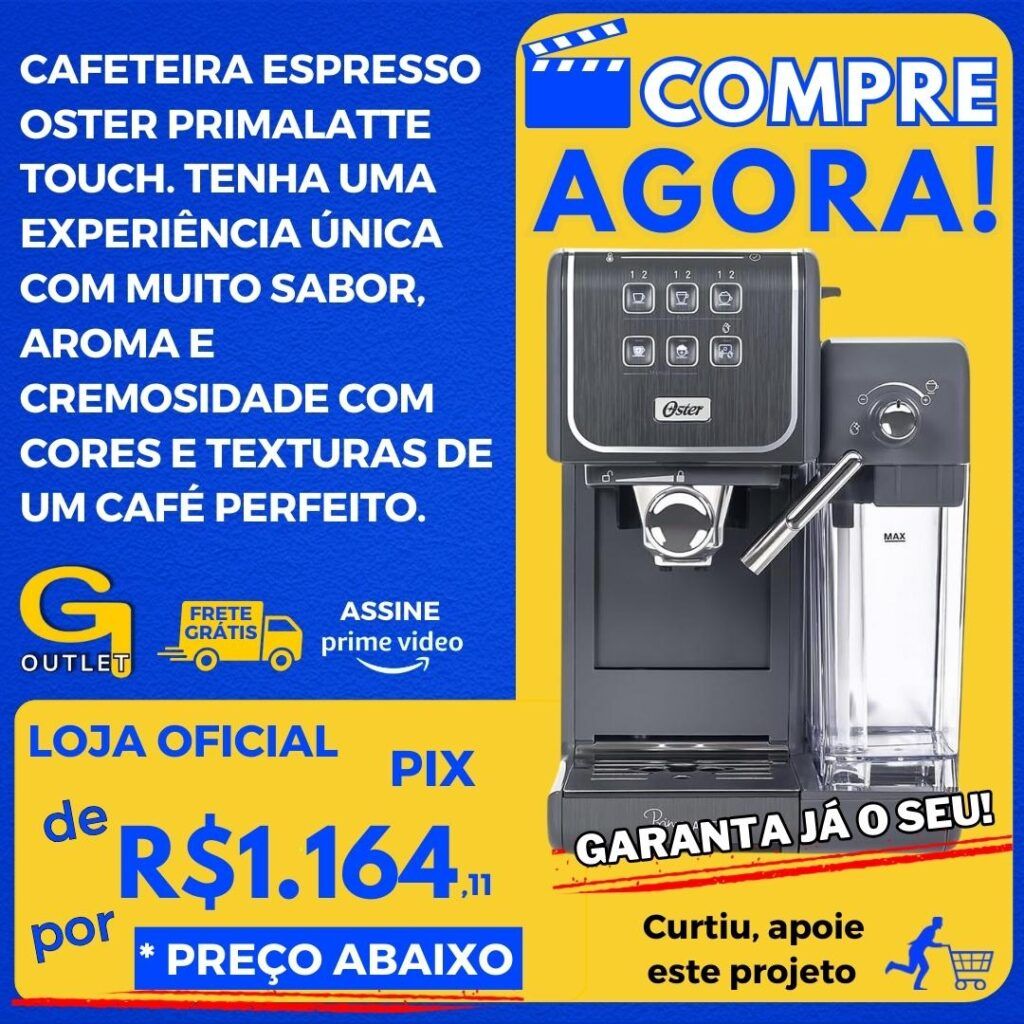 cafeteira espresso oster primalatte touch e tenha sabores irresistíveis