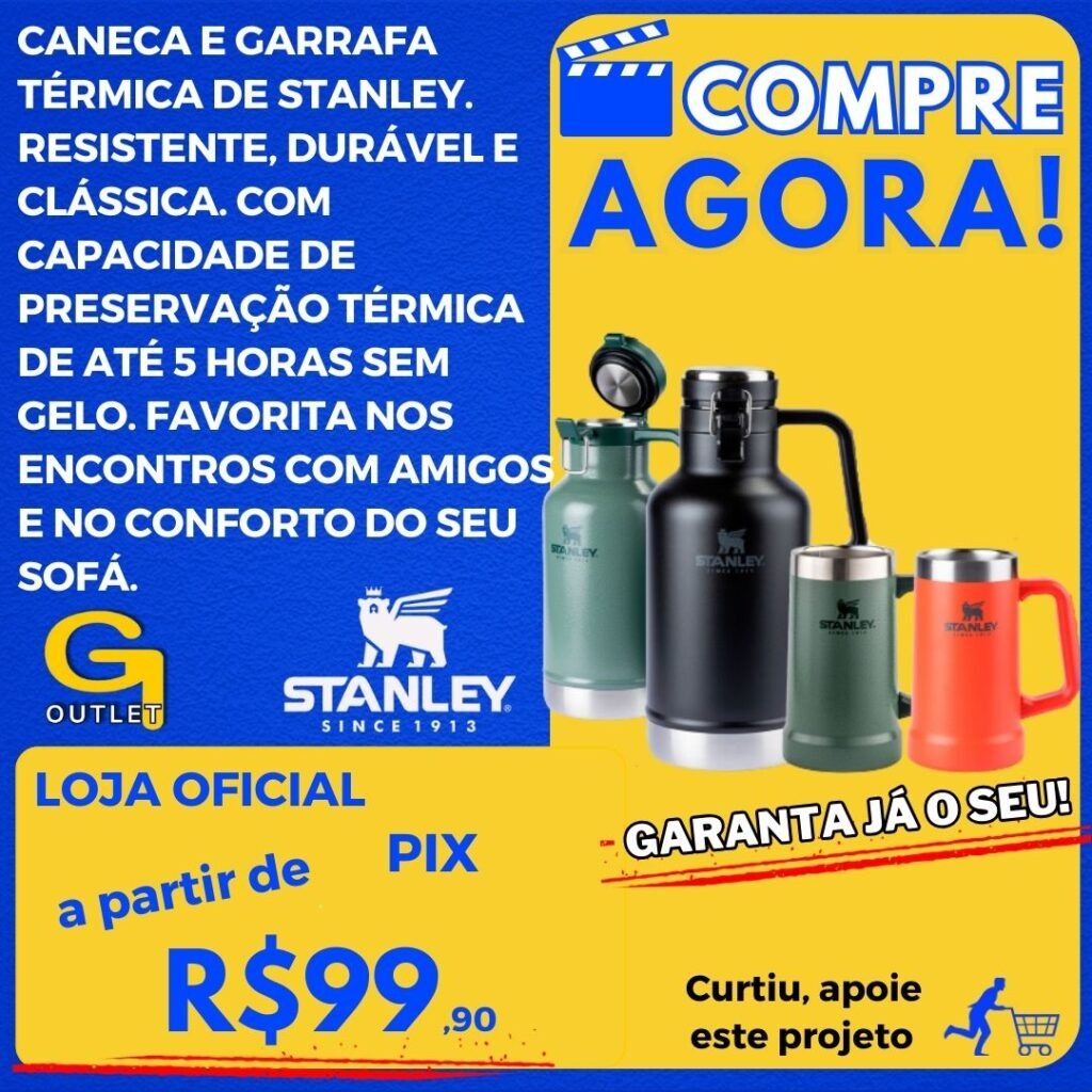 caneca e garrafa termica stanley