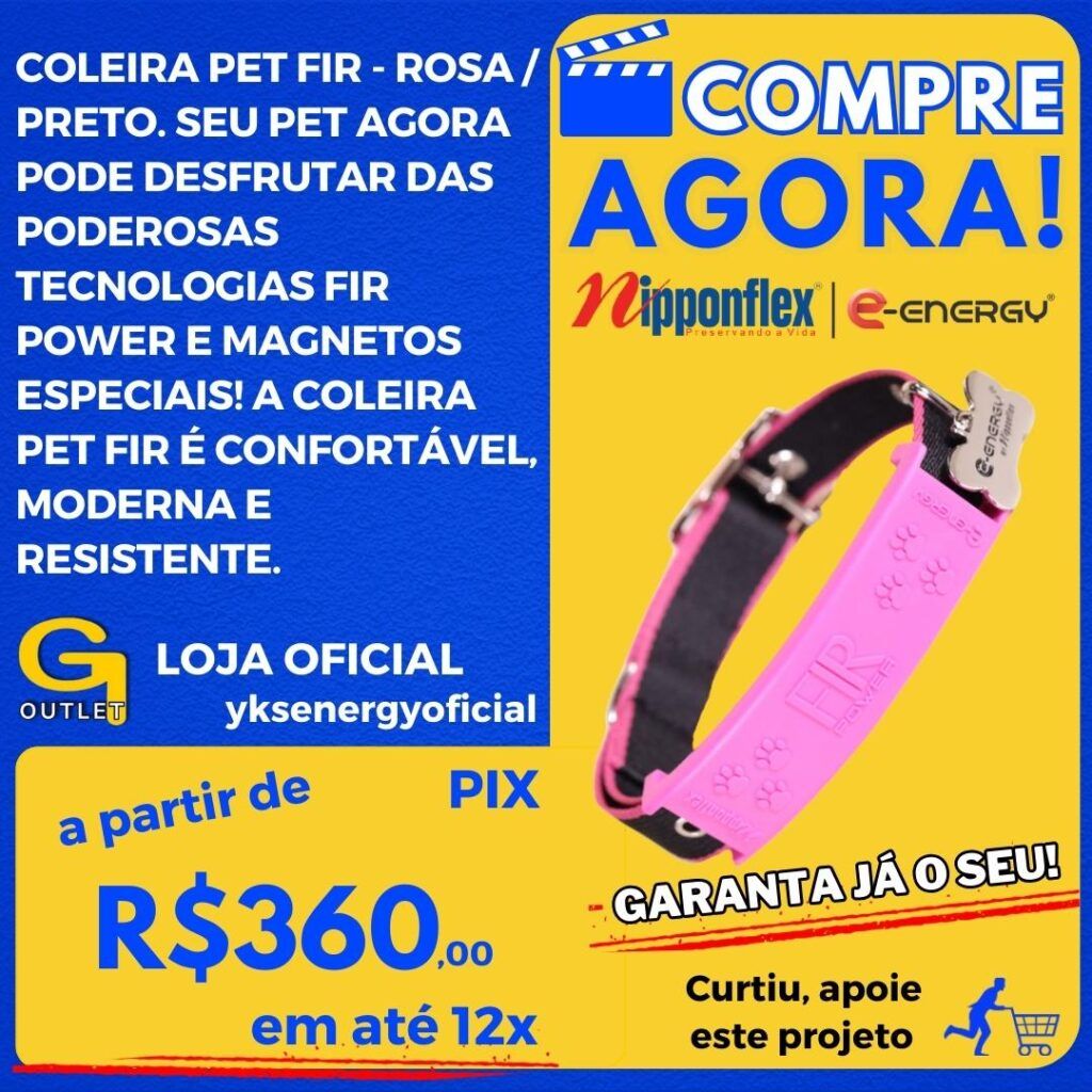 coleira pet fir rosa preto nipponfelx