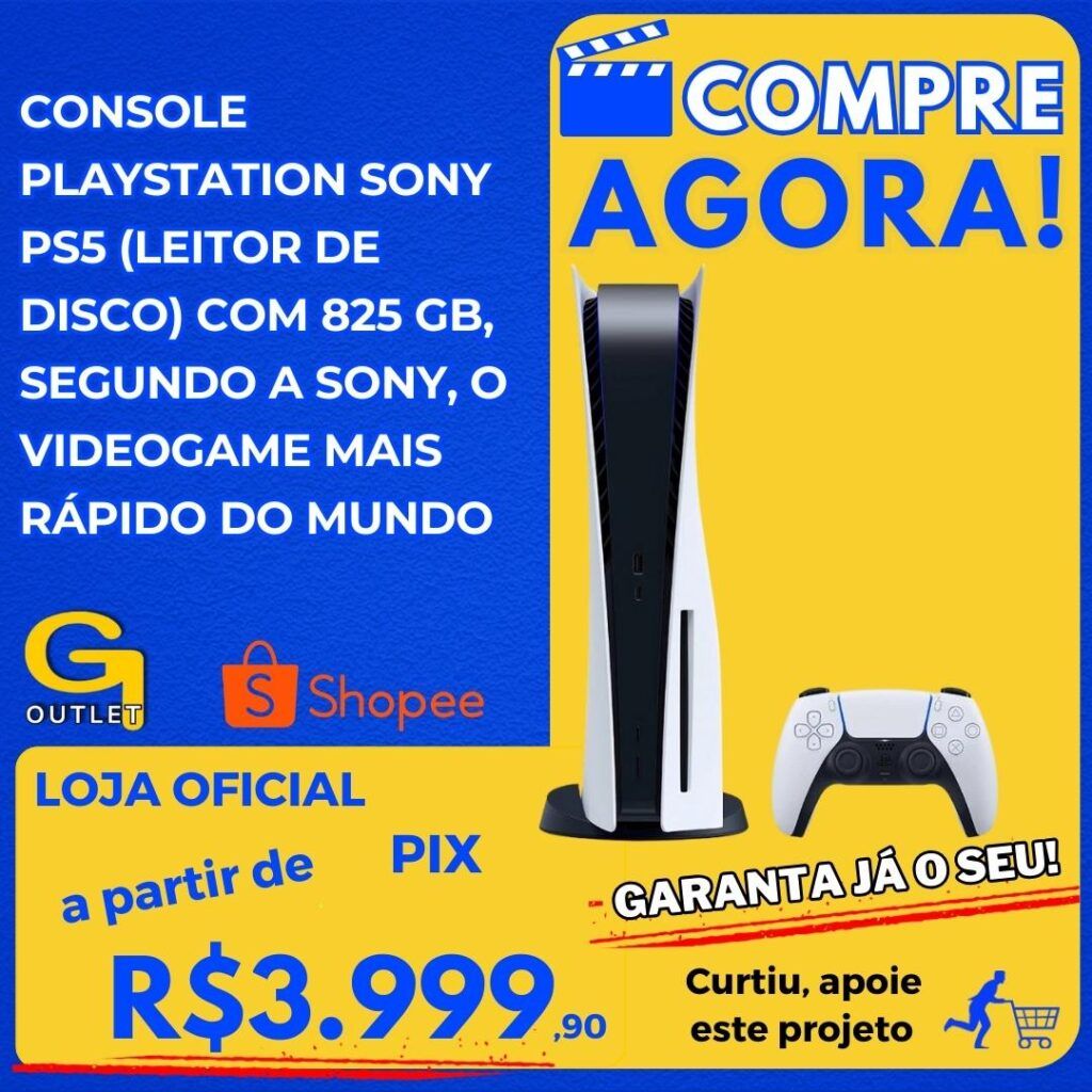 console playstarion sony ps5 com disco