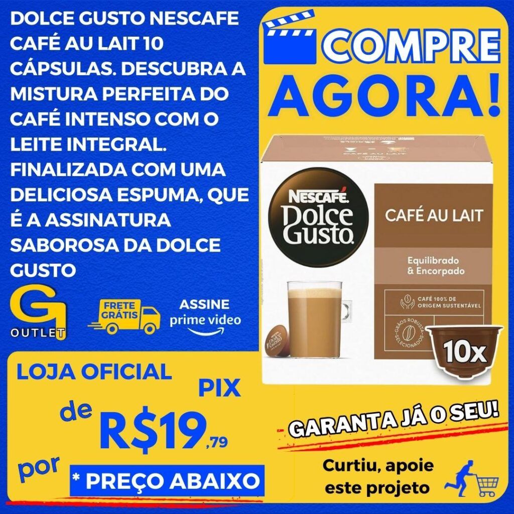 dolce gusto nescafé cafe au lait 10 cápsulas