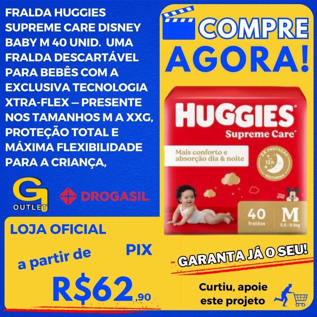 fraldas huggies supreme disney