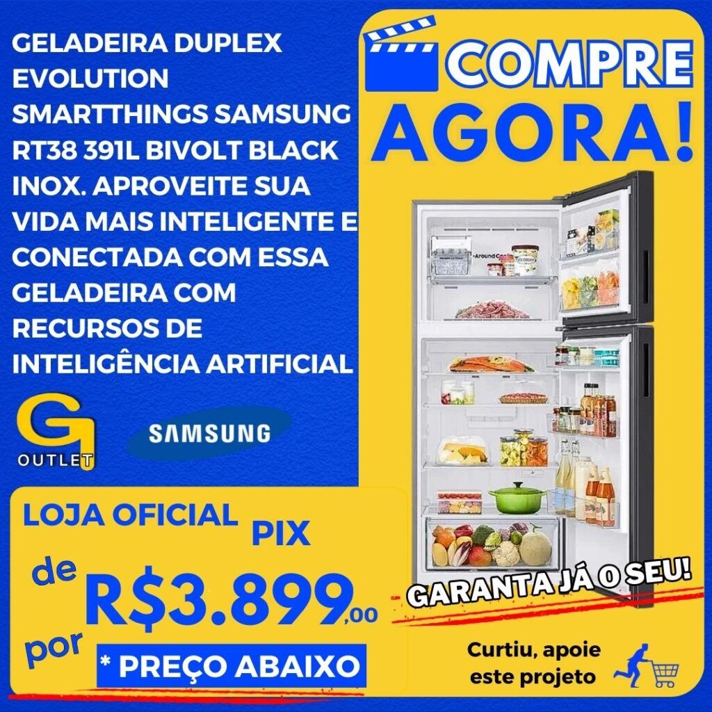 geladeira duplex evolution samsung com inteligência artificial