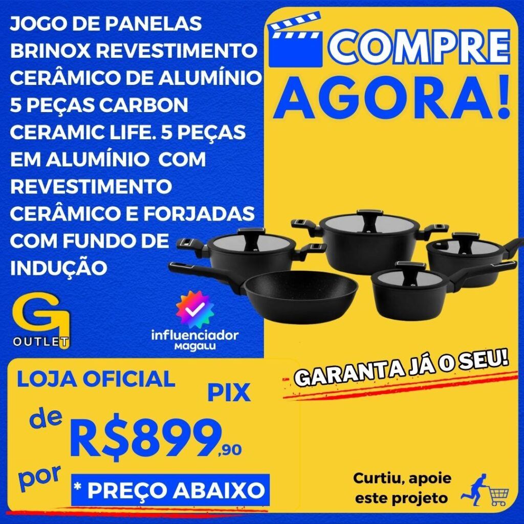 jogo de panelas brimox cerâmica