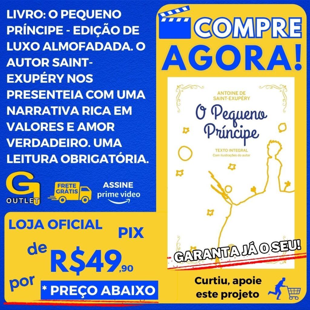 livro o pequeno principe edição de luxo