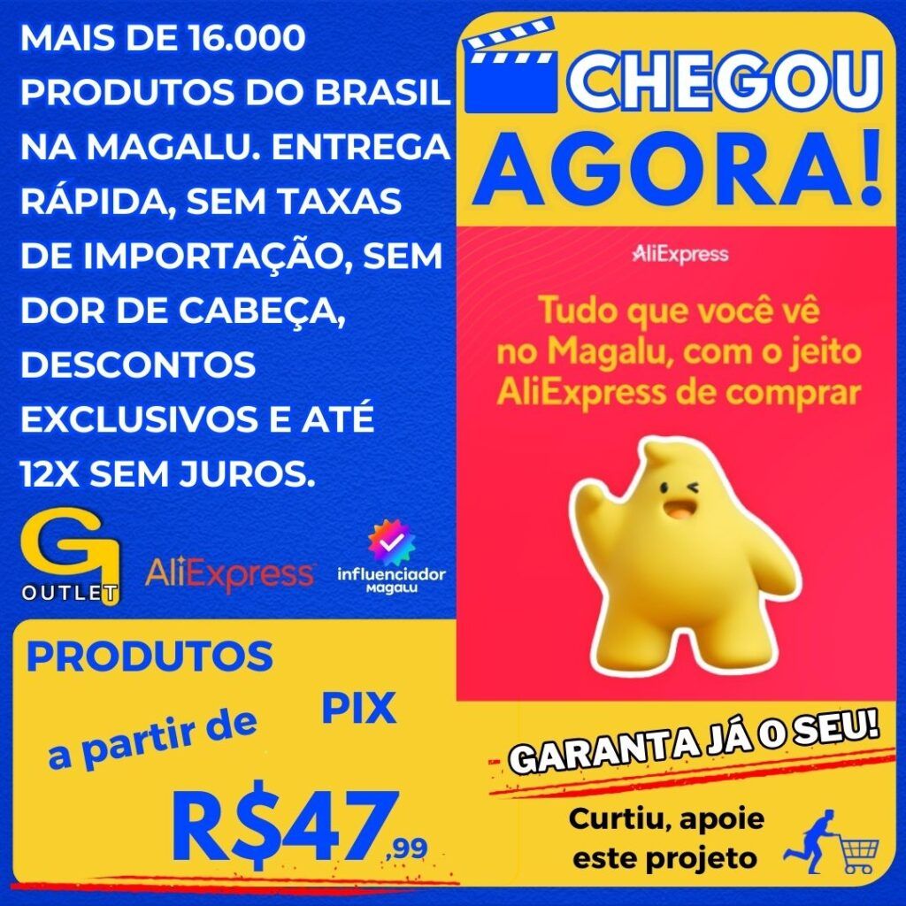 mais 16 mil produtos do brasil da magalu no aliexpress com entrega rápida