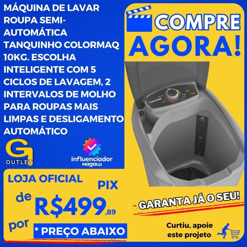 maquina de lavar tanquinho colormaq