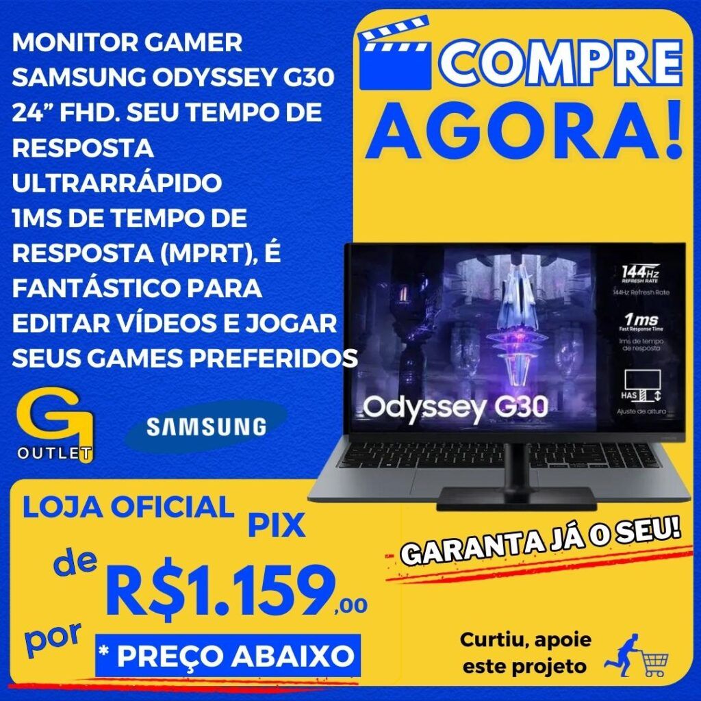 monitor gamer samsung odyssey g30 24 fhd