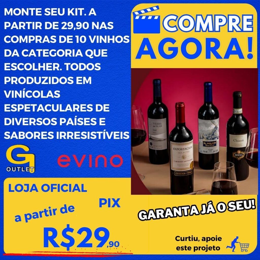 monte seu kit de vinho na evino a partir de 29,90