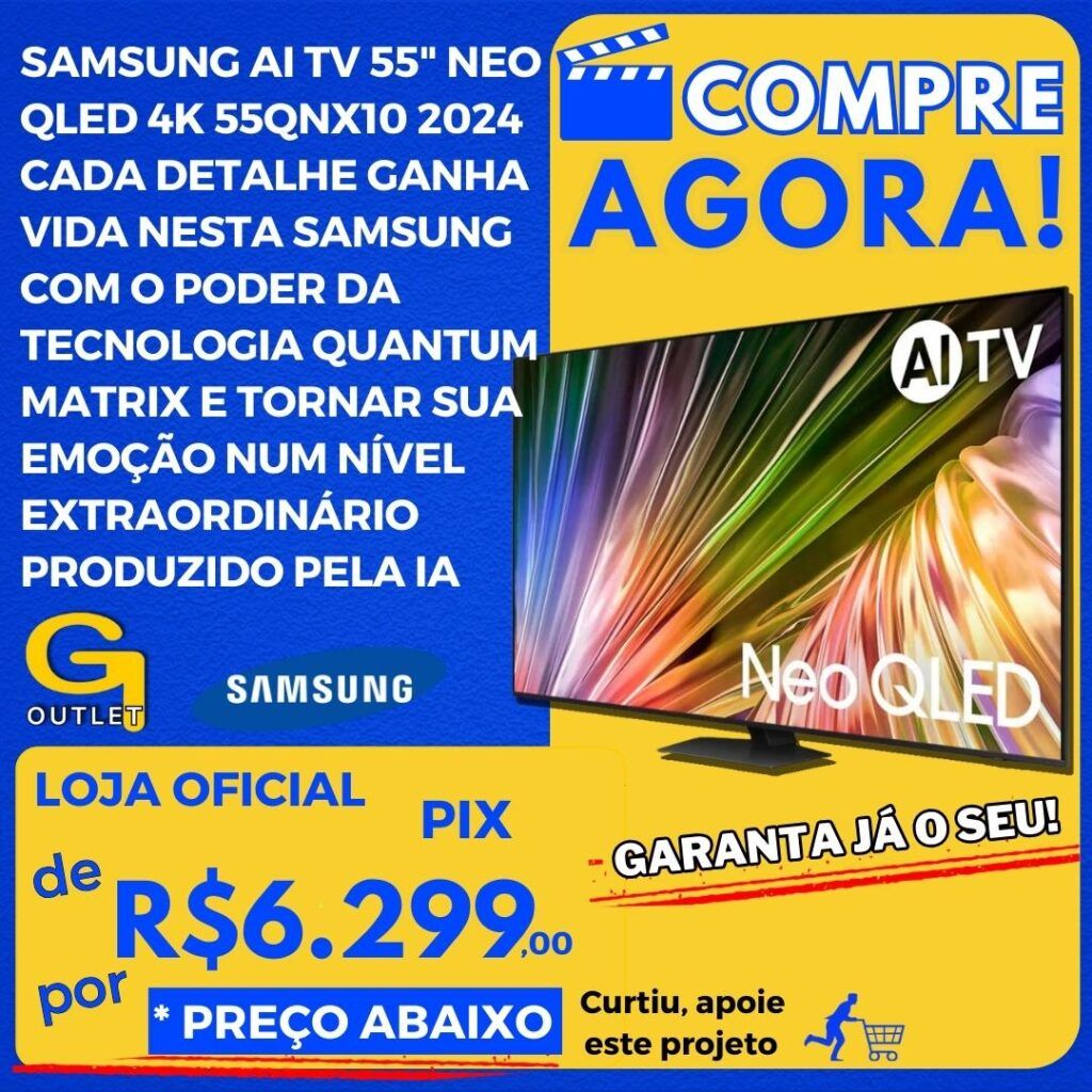 smart samsung ai tv 55 neo qled com inteligência artificial