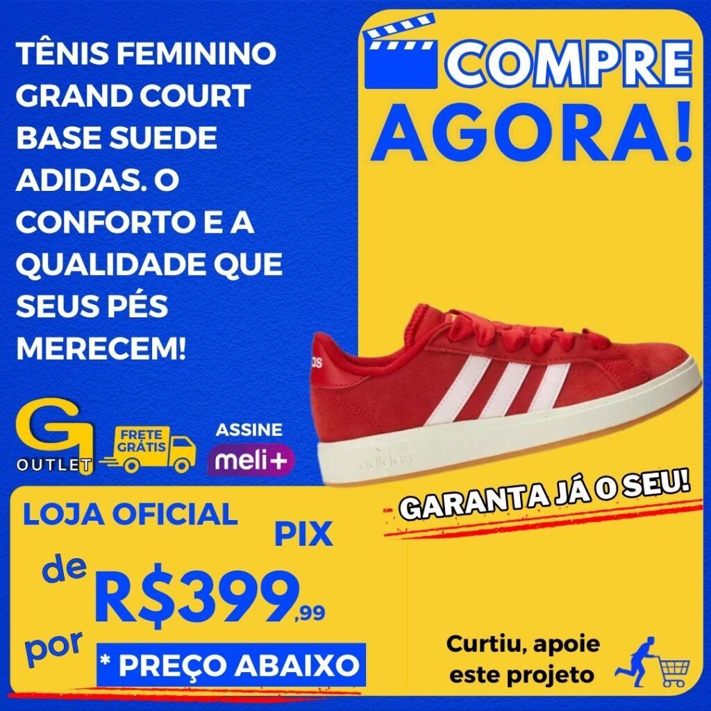 tenis feminino grand court gase suede adidas