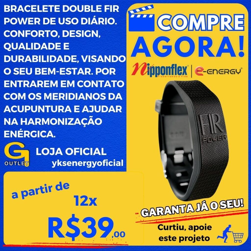 Bracelete Double FIR Power – Preto