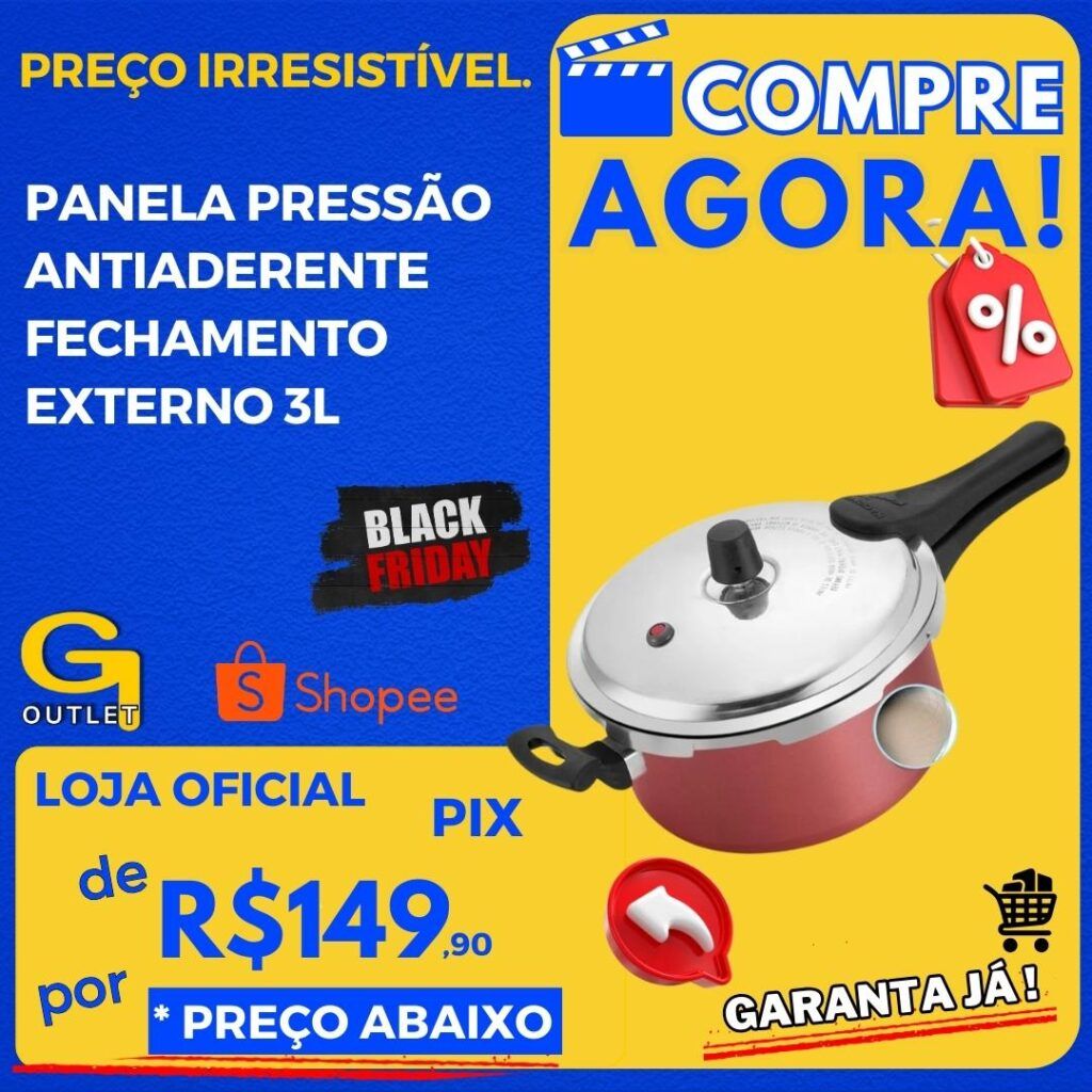 panela de pressão antiaderente