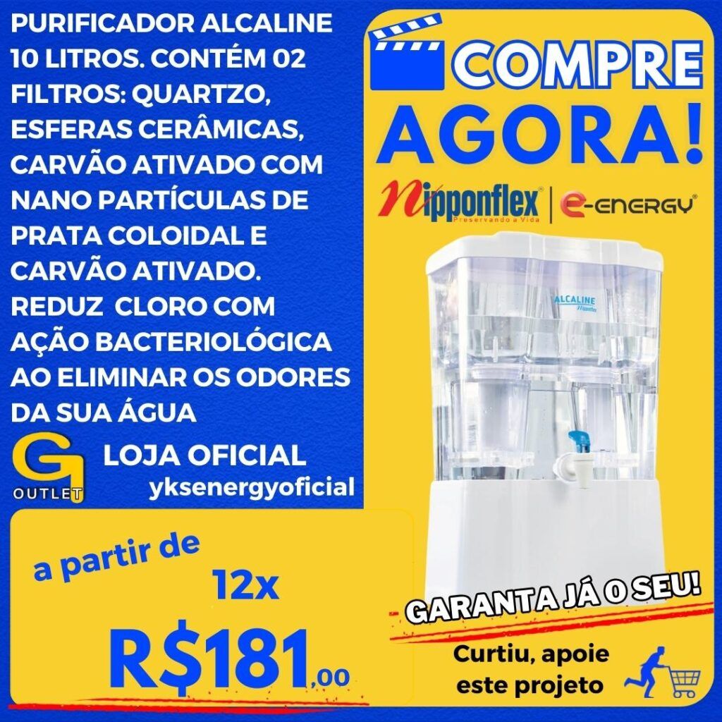 purificador de agua alcaline 10 litros nipponflex