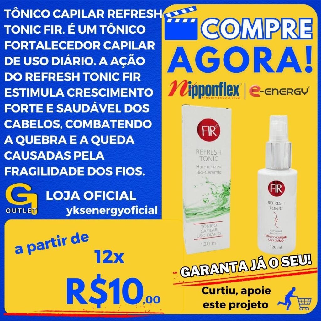 tônico capilar refresh tonic fir nipponflex