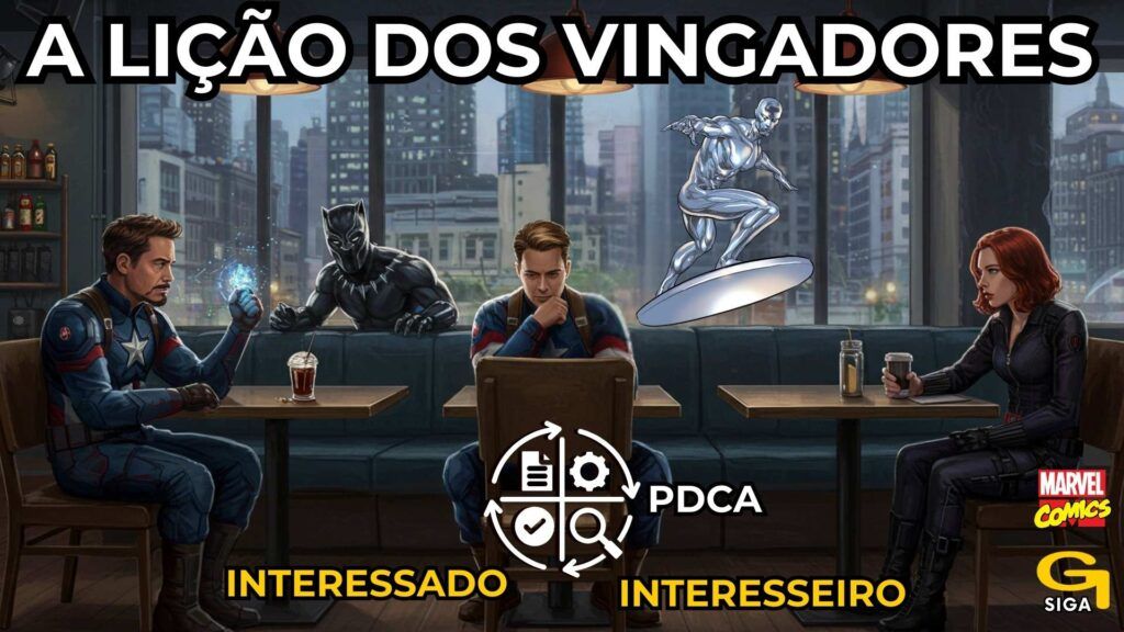 a lição dos vingadores - interessado x interesseiro gestao ludika