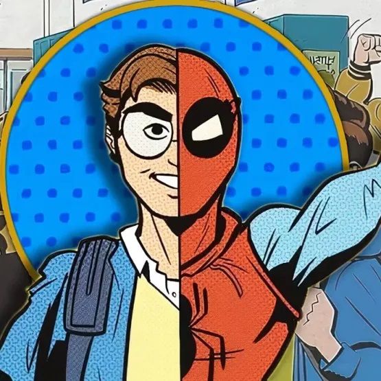 homem-aranha animação amigão da vizinhança na escola experimentos