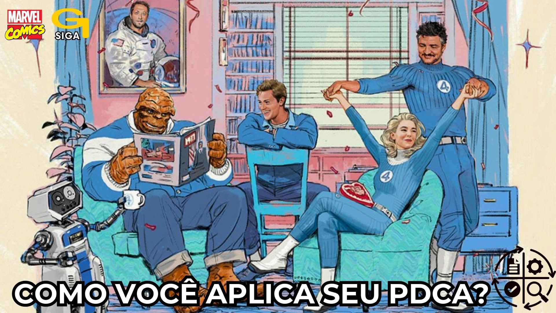 como você aplica seu pdca quarteto fantástico - gestao ludika
